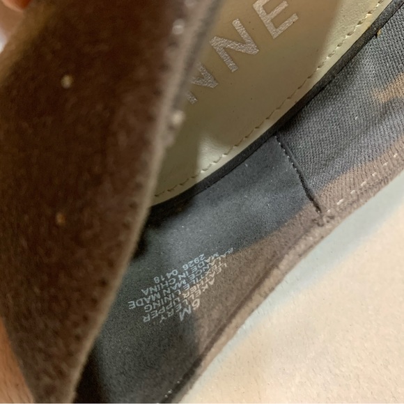Anne Klein grey suede embellished we’ve shoes - Picture 4 of 4